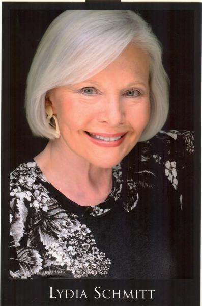 LYDIA SCHMITT
5'4" Dress: 4 Bust: 35
Waist: 28 Hips: 35
Hair: Silver Eyes: Green
Shoe: 8 SAG AFTRA