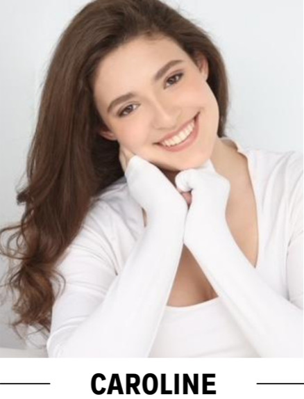 CAROLINE  DOB 2008  5'4" Size: 2-4  Shoe: 8.5 Hair: Brown  Eyes:  Brown